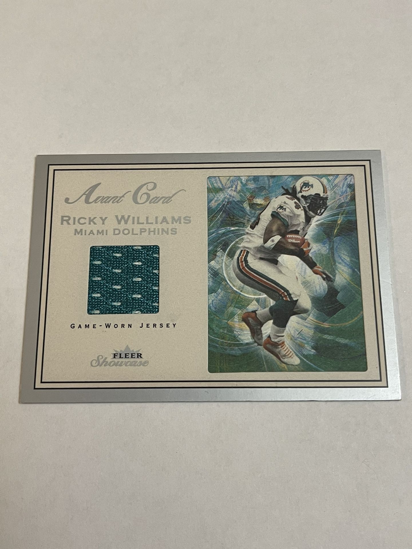 2003 Fleer Showcase Ricky Williams Avant Card Dolphins Jersey #/999 AV-RW