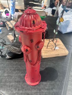 Metal Fire Hydrant Yard Decor (Doggy PP Hydrant)