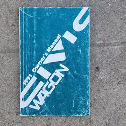 1991 Hinda Civic Wagon Manual Oem Usdm