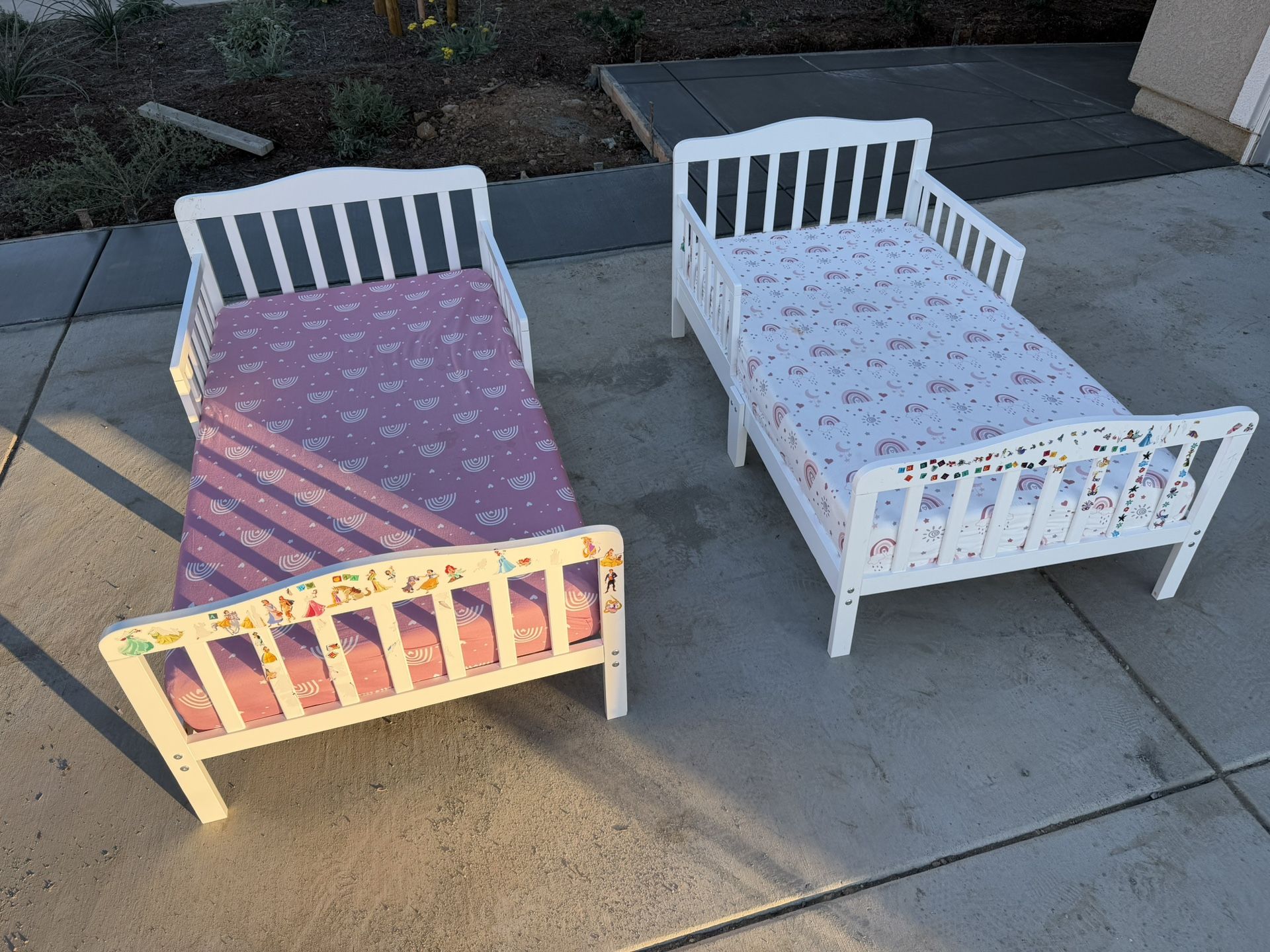 Two Toddler Beds And Mattresses