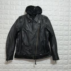 Harley-Davidson Women’s Potomac 3-in-1 Leather Jacket XL w/ Hoodie 98006-22VW