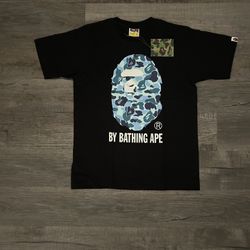 Black/Blue Bape tee