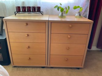 Set of 2 IKEA-Style Dressers / Office Storage Cabinets