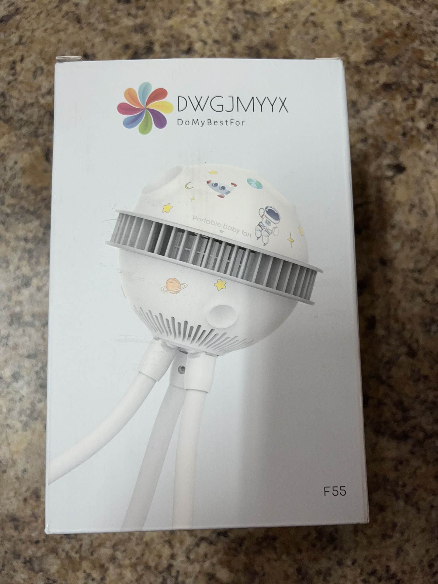 LICHTEE Clip on Baby Stroller Fan, Safe Bladeless