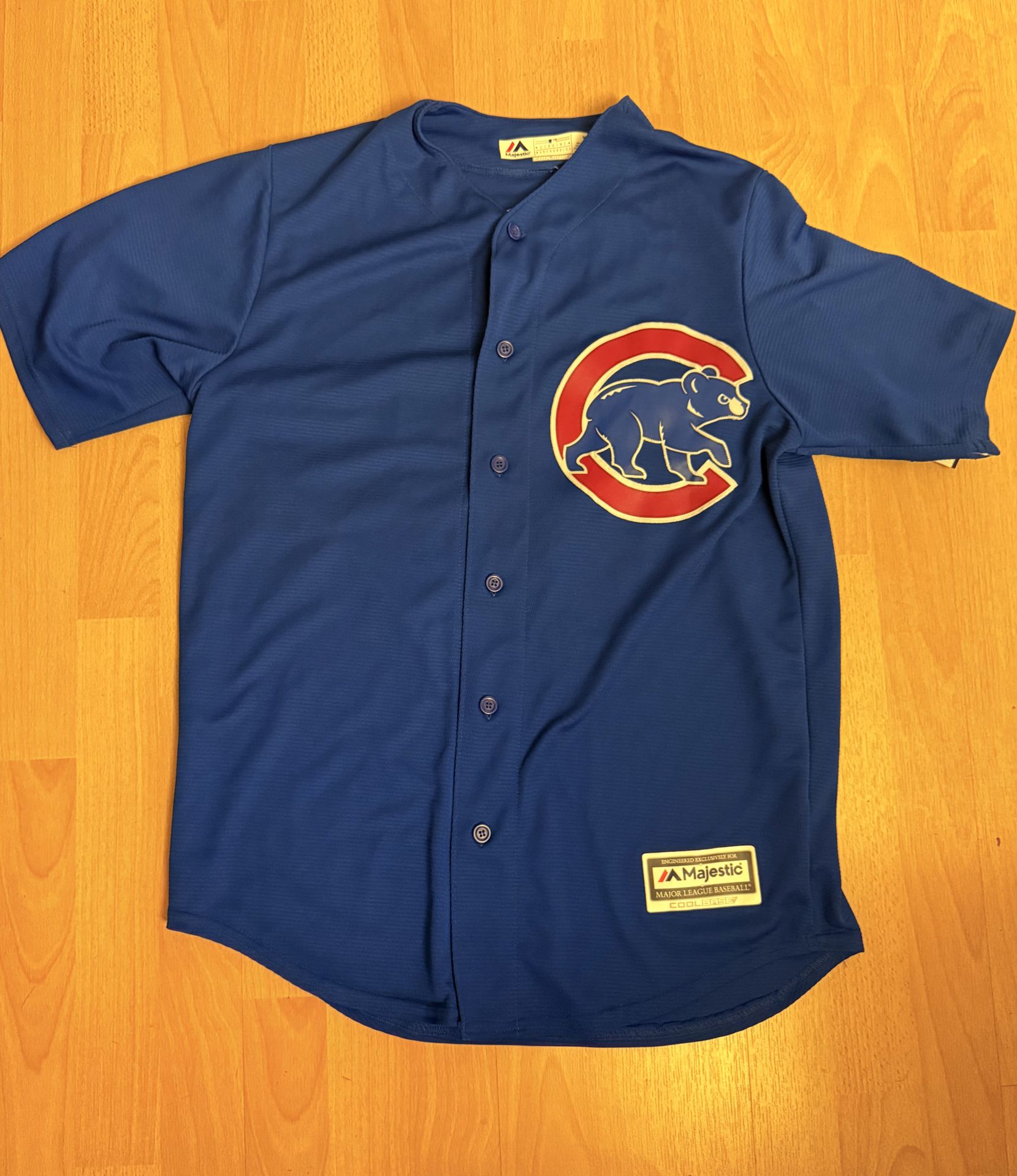 Chicago Cubs Jersey Rizzo 44 Blue MLB Baseball Cool Base 2016 Champions Majestic