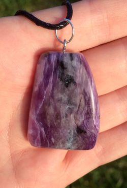 New siberian charoite pendant imported from russia