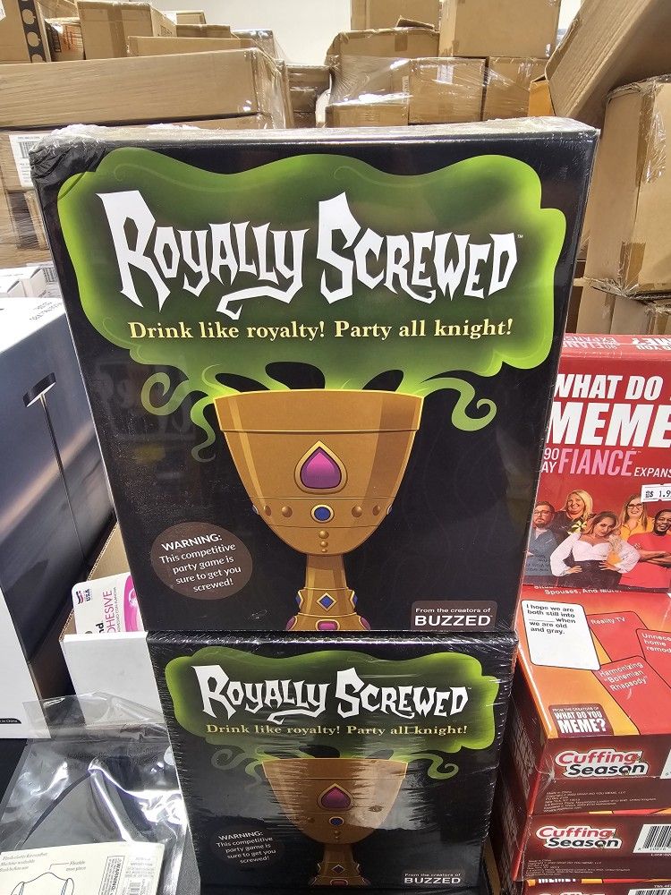 Royally Screwed Drink Like Royalty Game Party Knight!