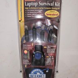 Monster Laptop Survival Kit High Performance Laptop Computer Hook Up Kit
