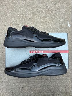 Prada americas World Cup black sneakers size 7.5 with box