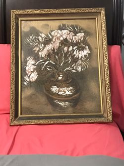 Picture frame with picture