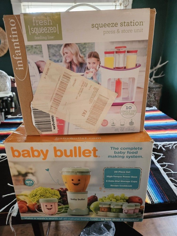 Baby Bullet & Infantino Squeeze Station