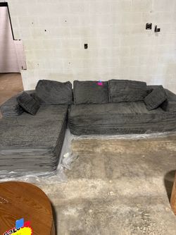 107" Modular Cloud L Shaped Sectional Sofa Couch with Left Chaise,Deep Seat Sofa Dark gray $299   Brand new and already assembled  Sweet Home Furnitur