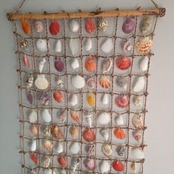 Hanging seashell decoration