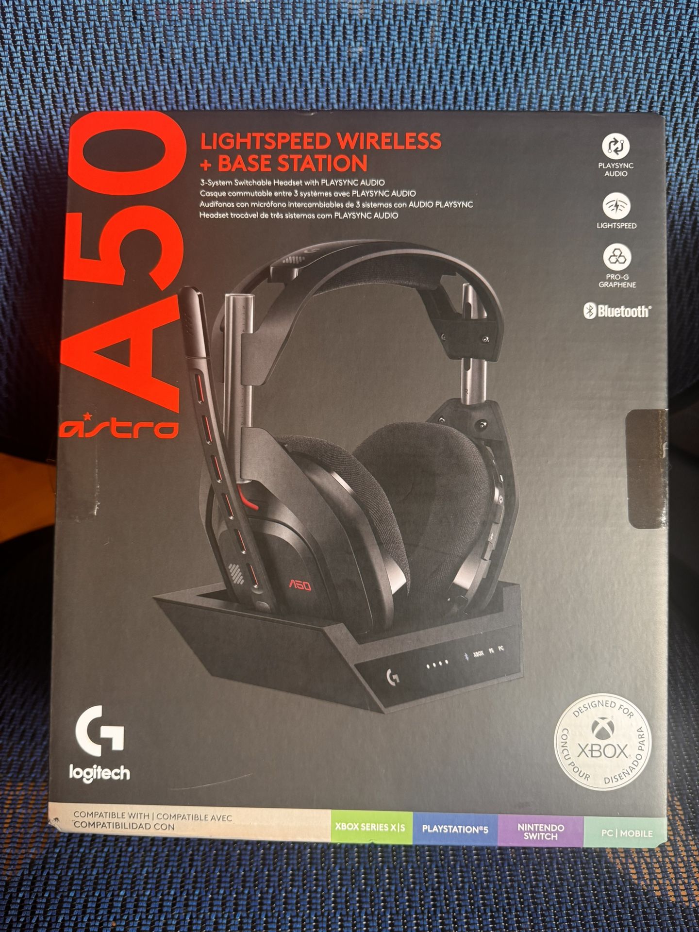 Logitech G Astro A50 Omni-Platform Wireless Gaming Headset + Base Station for PS5, Xbox, PC