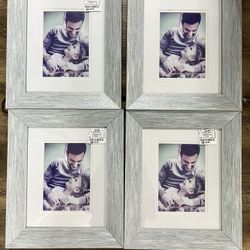 Set of 4 blue gray picture frames for sale 