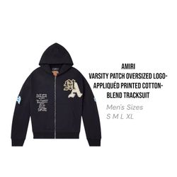 AMIRI Varsity Patch Oversized Logo Tracksuit 