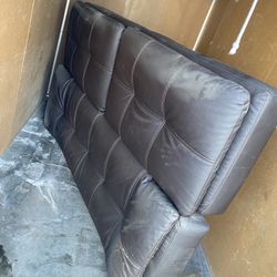 LEATHER SOFA BED