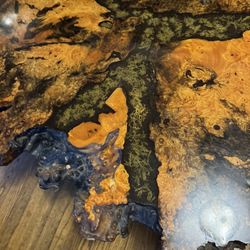 California Red Burl Coffee Table 