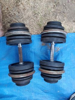 Dumbbells set 90lb each