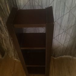 4 Shelves  Versatile Dimensions are: 10”W—7”D— 31-1/2”H.