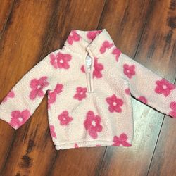 Carter’s fleece quarter zip sweater size 12 months