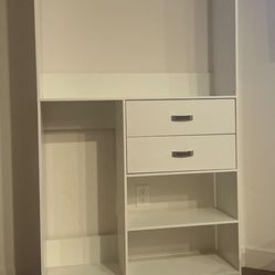 Clothing rack and drawers