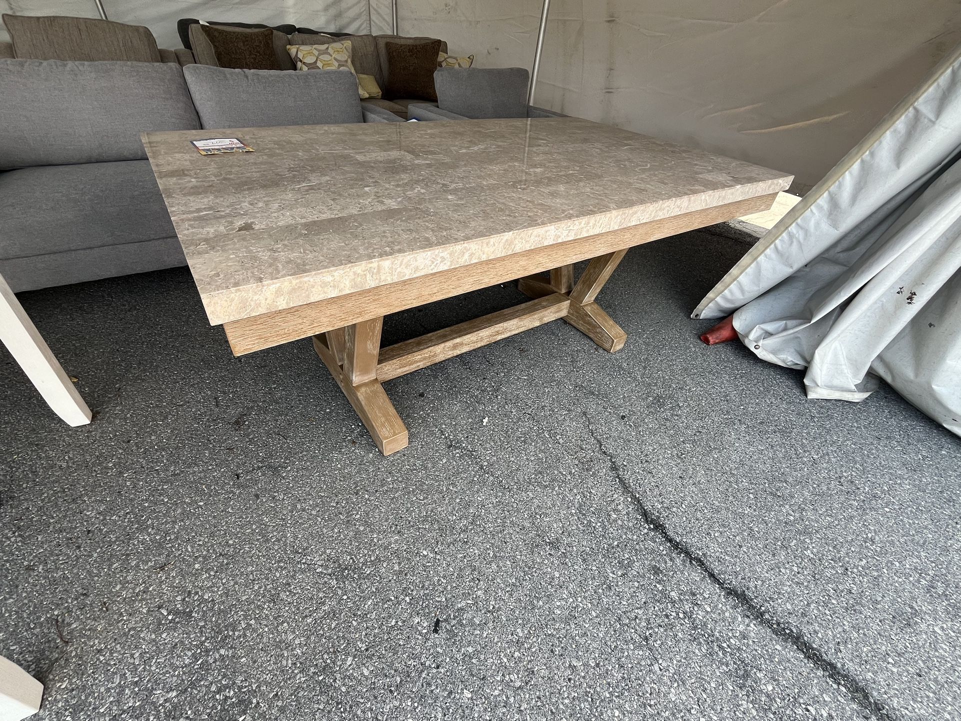 Tent Sale! Genuine Marble Dining Table!