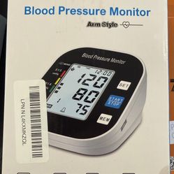 Blood pressure monitor for arm