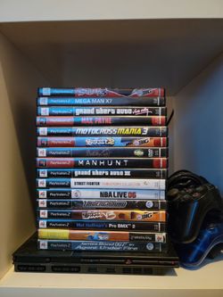 PS2 Slim with Great Game Lot