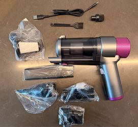 Powerful Cordless Handheld Vacuum with Accessories,Never Used