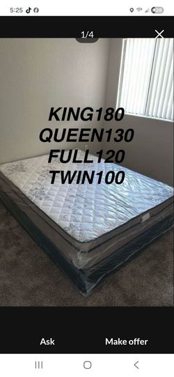 Mattress Set Plush Pillow Top
