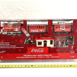 Vintage Mint Condition 1980S Sealed In Box (K-Line K-1309) “ The Coca-Cola” Santa Steam Line  Train Set. Retails for $130.