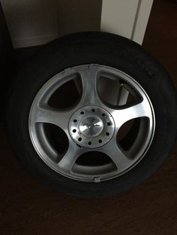 Set of mustang factory rims with ok tires