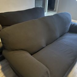 Black Couch Covers: Sofa & Loveseat 