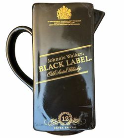 Vintage Johnnie Walker Black Label Pitcher Pub Jug 1995 Clean