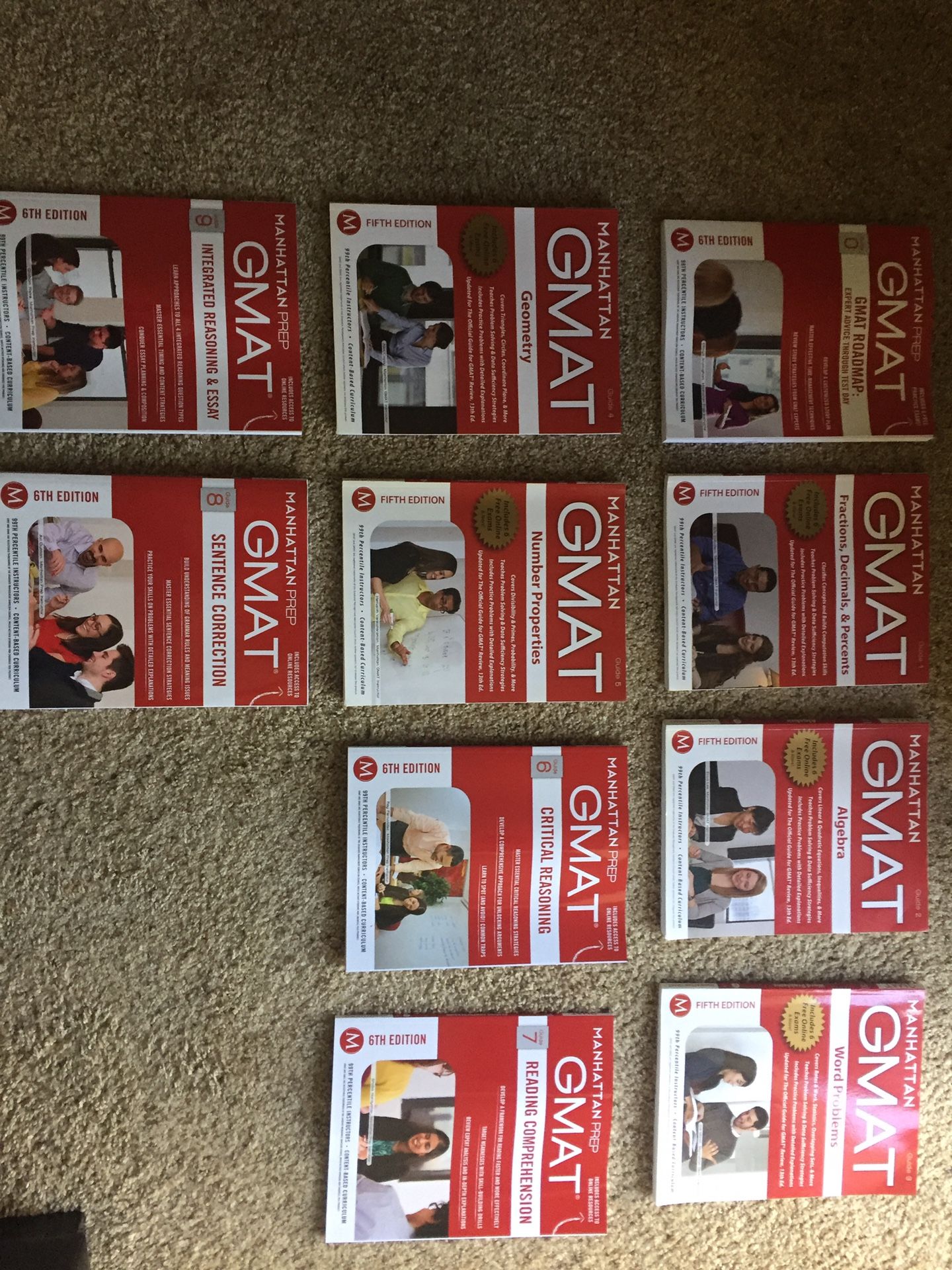 Manhattan Prep GMAT Compete Set (+3 guides and 2 test notepads)