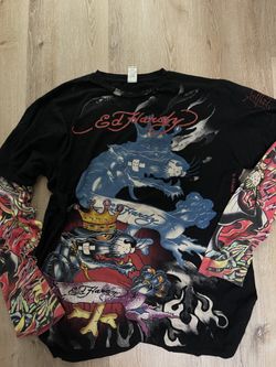 Y2k Ed Hardy Long Sleeve Shirt XXL 