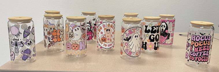 Halloween Glass Cups