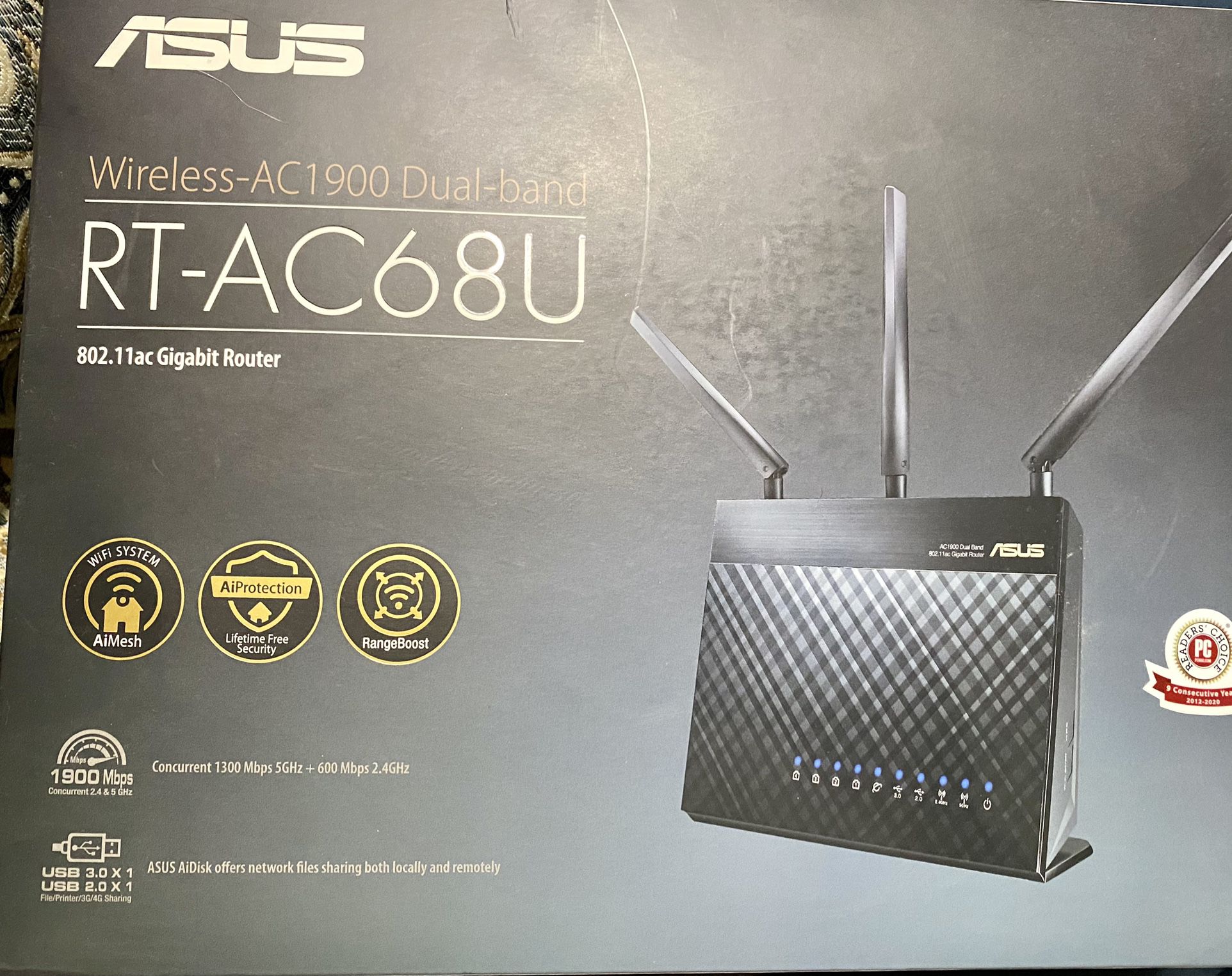 ASUS    (RT-AC68U)     (Router)