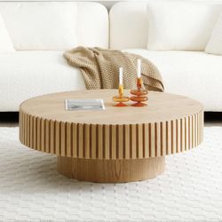 Brand New Oak Round Coffee Table 