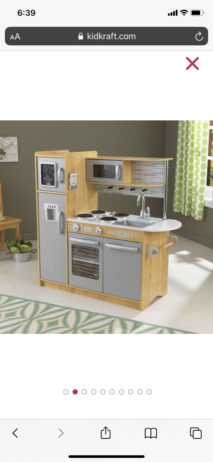 Kidcraft - Kids UPTOWN NATURAL PLAY KITCHEN