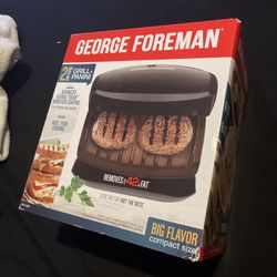 George Foreman 2-Serving Classic Plate Grill Panini Press Black GR136B