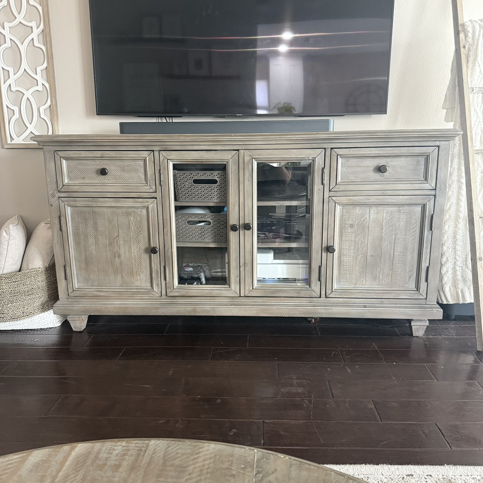Entertainment Console And Coffee Table 