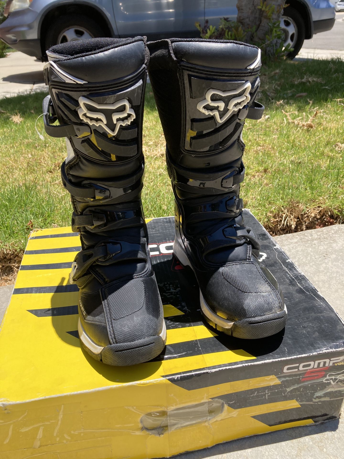 FOX RACING BOOT COMP5 YOUTH SIZE Y6