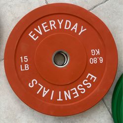 80 LBS Olympic Weight Plate Set 15 Lbs And 25 Lbs