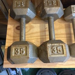Dumbbells - Set Of 35lbs 