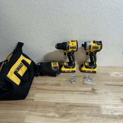 Dewalt 20V Max Brushless Atomic Compact 2-Tool Combo Kit Unused Open Box