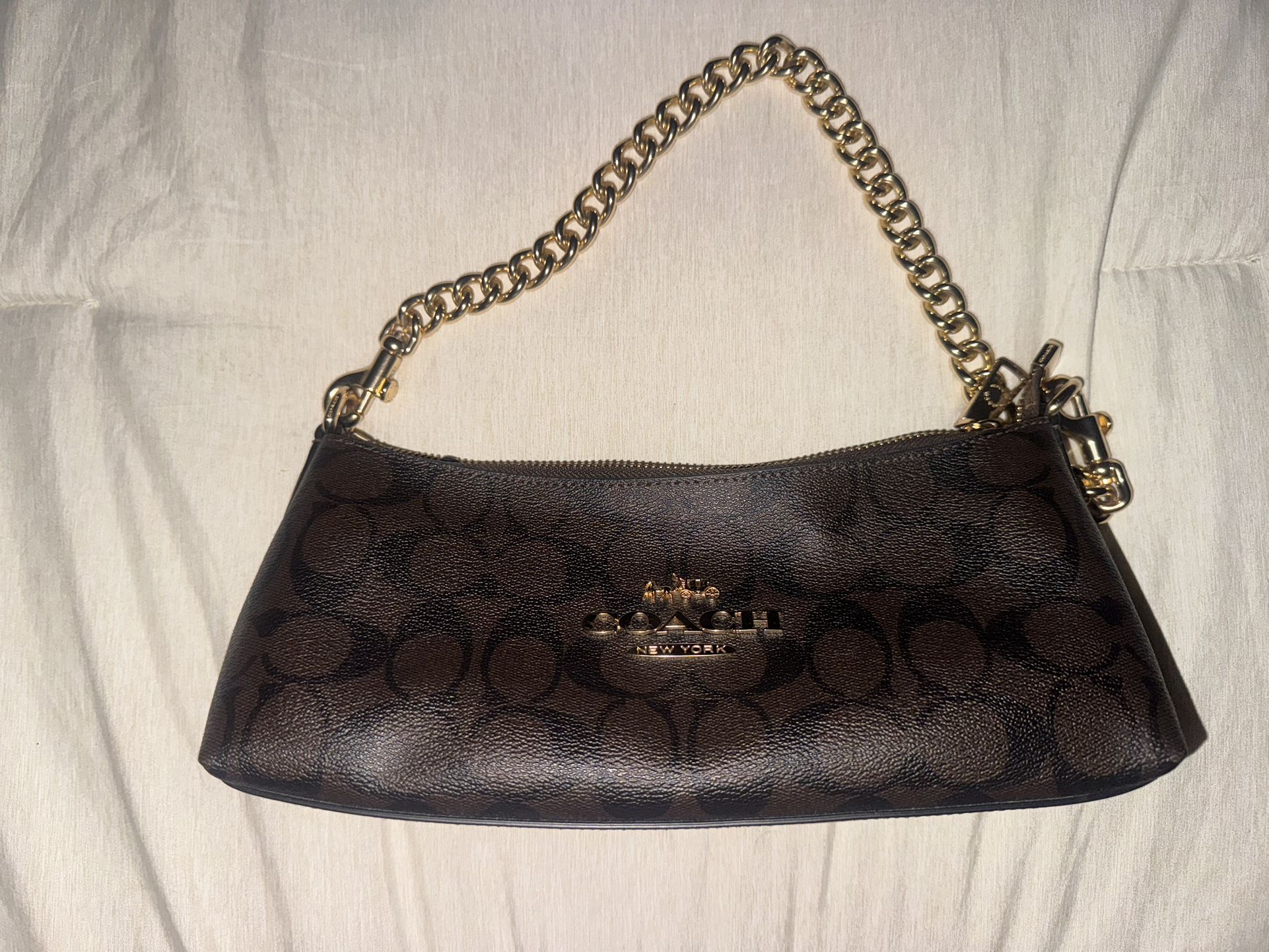 Brown Coach Shoulder Purse