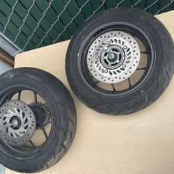 2019 Honda Grom Front And Rear Wheel Rim Rotor 