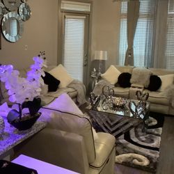 Love seat and single Manual Recliner for sale 